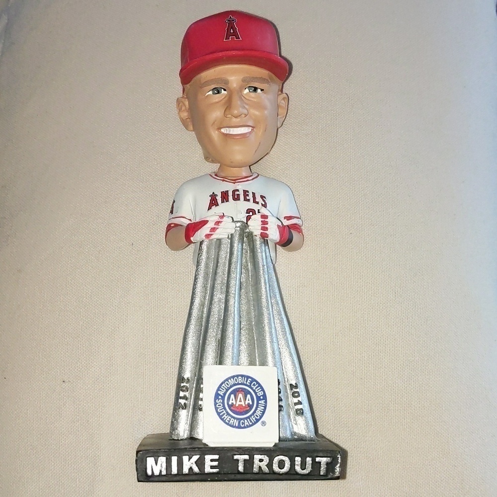 Mike Trout Bobblehead Los Angeles Angels (Anaheim) Silver Slugger MLB Baseball
